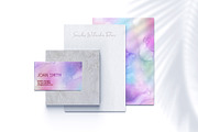 6 Huge Pastel Rainbow Watercolors, a Texture Graphic by AdenaJ (Thumbnail 12 of 17)