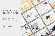 Employee Handbook CANVA Template, a Magazine Template by TemplatesForest (Thumbnail 1 of 8)