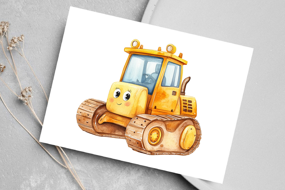 Watercolor Labor Day Construction, an Illustration by Canvas Craft (Photo 6 of 7)