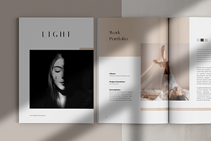 Light Creative Portfolio Brochure