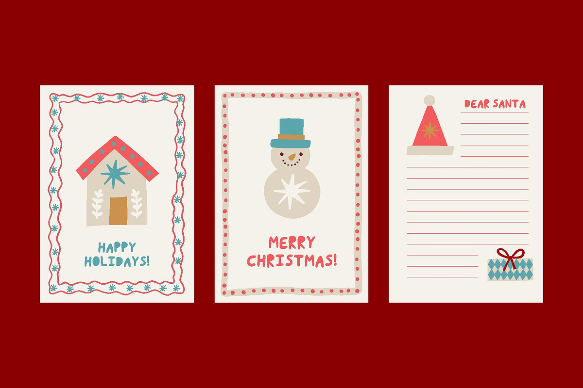 Merry Christmas Clipart, a Decorative Illustration by Barkova Nadya (Photo 6 of 9)