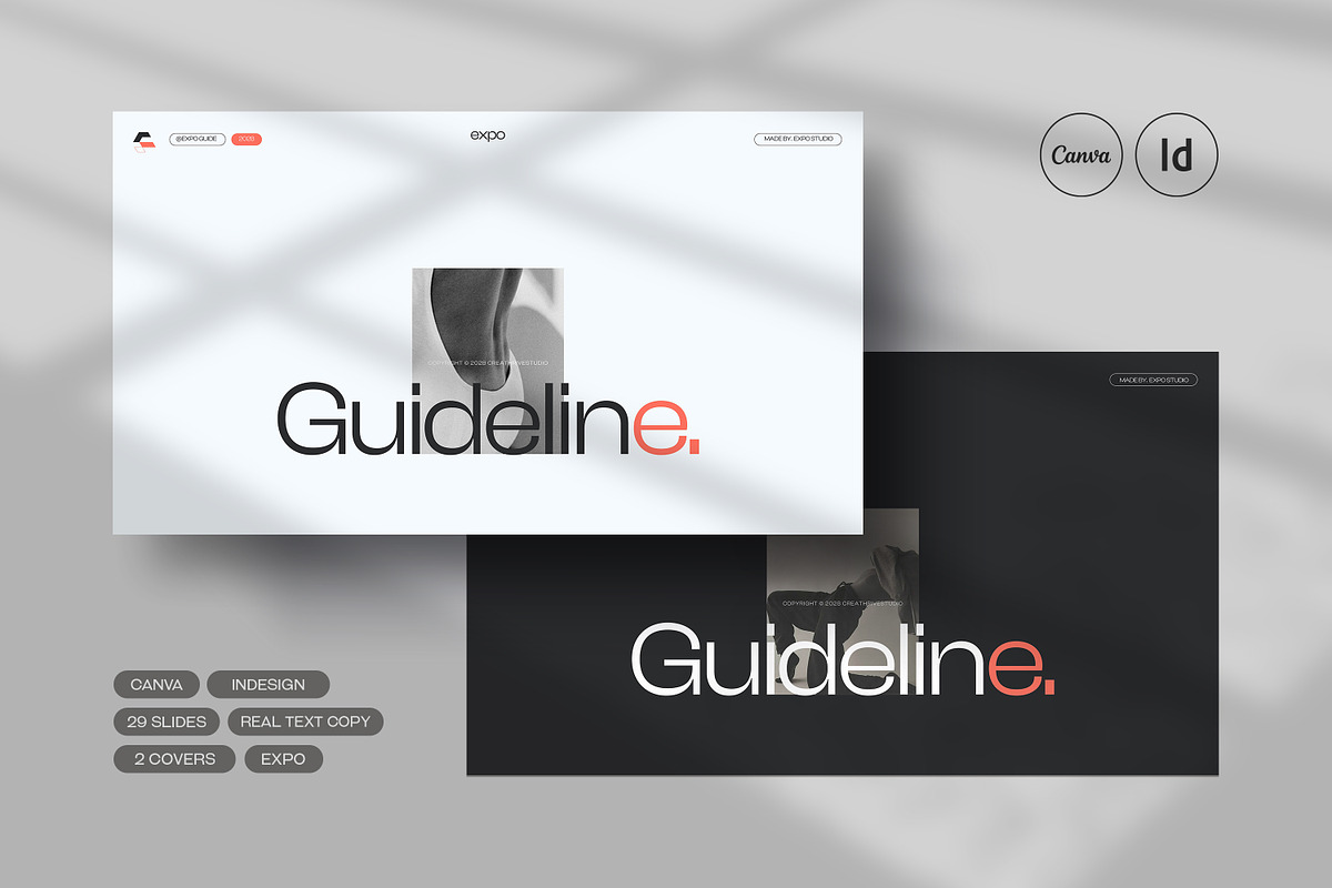 Expo | Brand Guidelines, a Presentation Template by creathrivestudio (Photo 1 of 13)