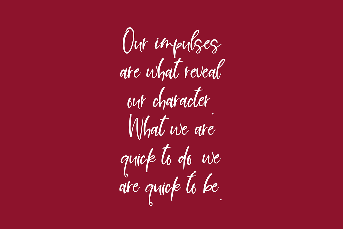 Impulsive Script, a Script Font by Beck McCormick (Photo 3 of 10)
