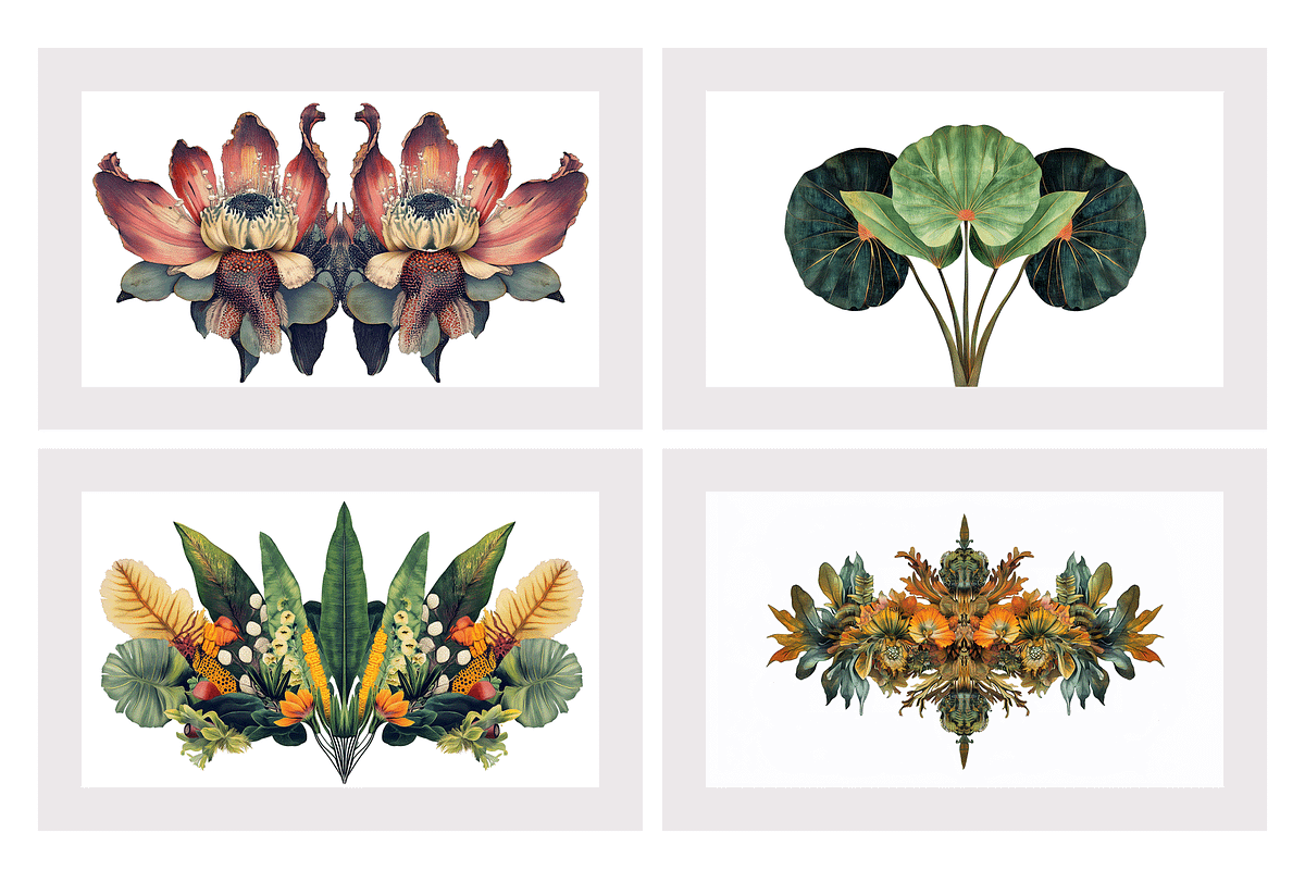 Muji Co · Symmetrical Botanics, a Decorative Illustration by milatovar (Photo 3 of 16)