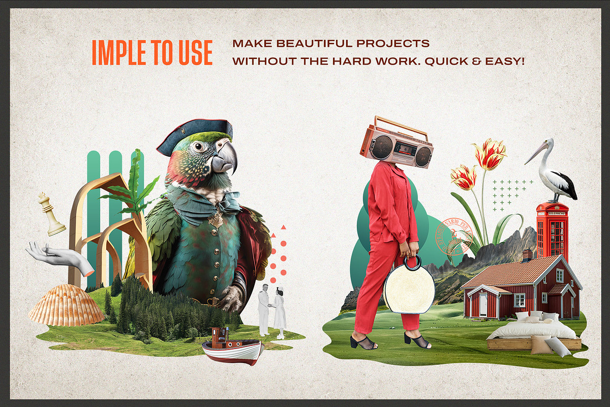 Storytelling and Collage Kit, an Object Illustration by SNIPESCIENTIST (Photo 18 of 44)