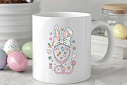 Easter Bunny Nurse Coquette PNG, an Illustration by CraftArtStudio (Thumbnail 3 of 4)