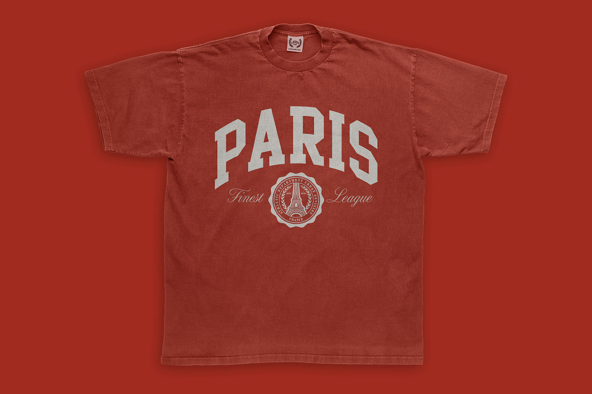 VARSITY Tee | Clothing Production, an Object Graphic by LXXXV | DSGN for Apparel (Photo 3 of 3)