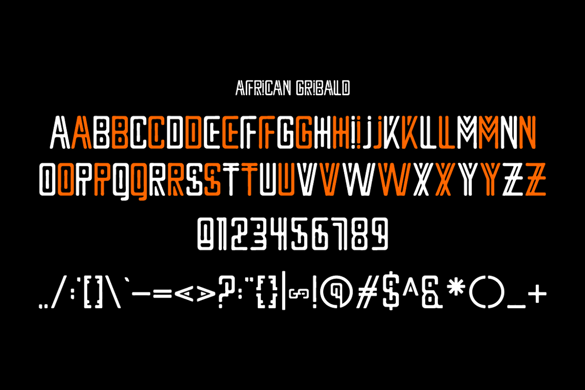 African Gribald - Greek Font, a Sans Serif Font by Iqsiart Studio (Photo 5 of 6)