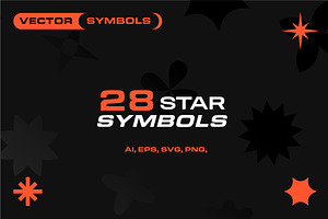 28 Star Symbols. Star iIcon Package.