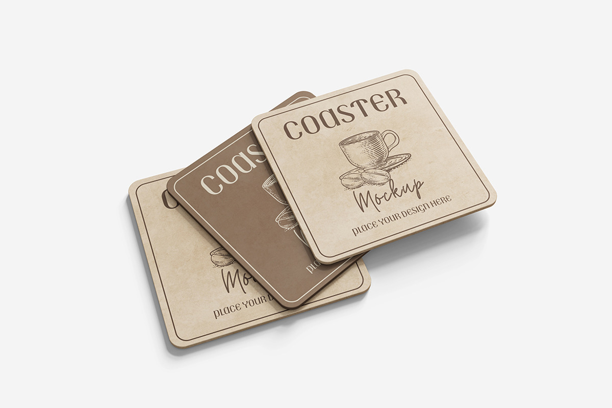 Coaster Mockup, a Product Mockup by MrLetters (Photo 3 of 5)