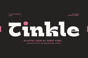 Tinkle - Playful Display Serif, a Serif Font by Say Studio