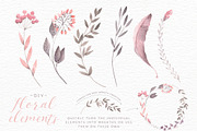 Watercolor floral edges backgrounds, a Decorative Illustration by Lisa Glanz (Thumbnail 4 of 5)