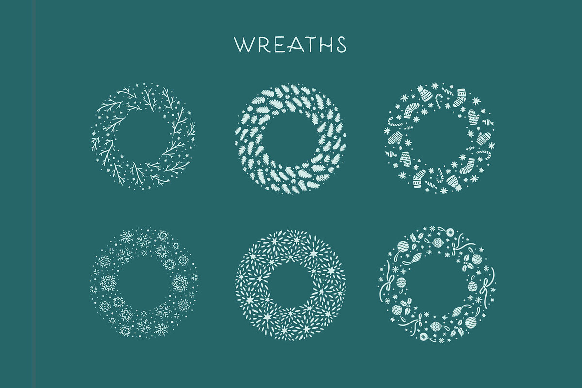100 Christmas Procreate Brushes, a Brush Add-On by Pencil Twist