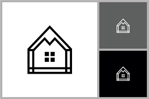 Mountain House Logo, a Branding & Logo Template by quadrazo
