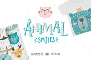 Animal smiles- Baby characters, an Animal Illustration by tatiletters (Thumbnail 1 of 7)