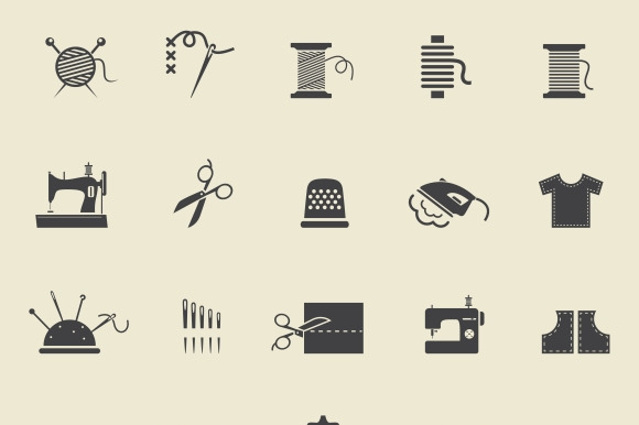 Sewing icons preview 3