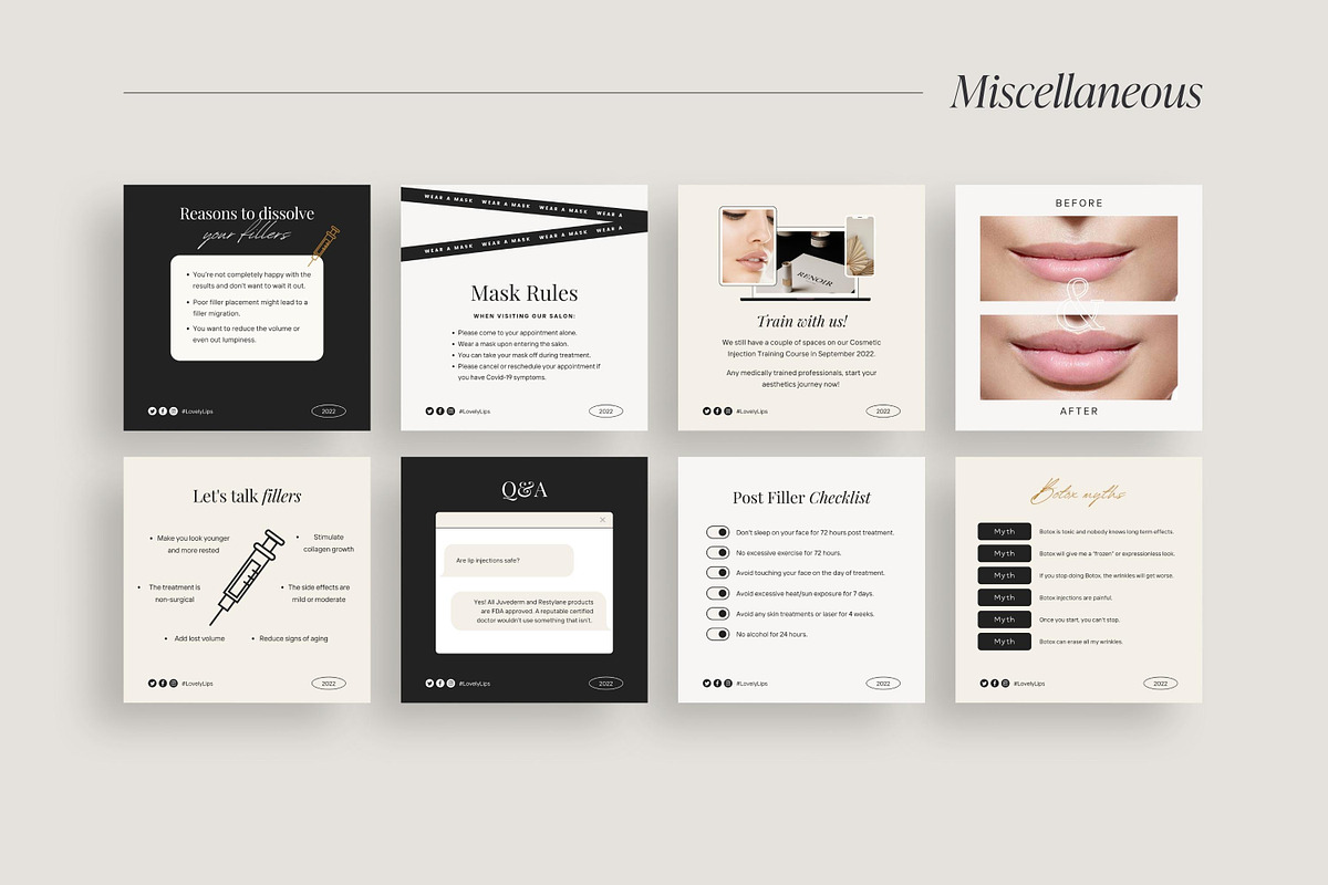 Aesthetic Nurse Injector templates, a Social Media Template by LiliesandBerries (Photo 10 of 23)