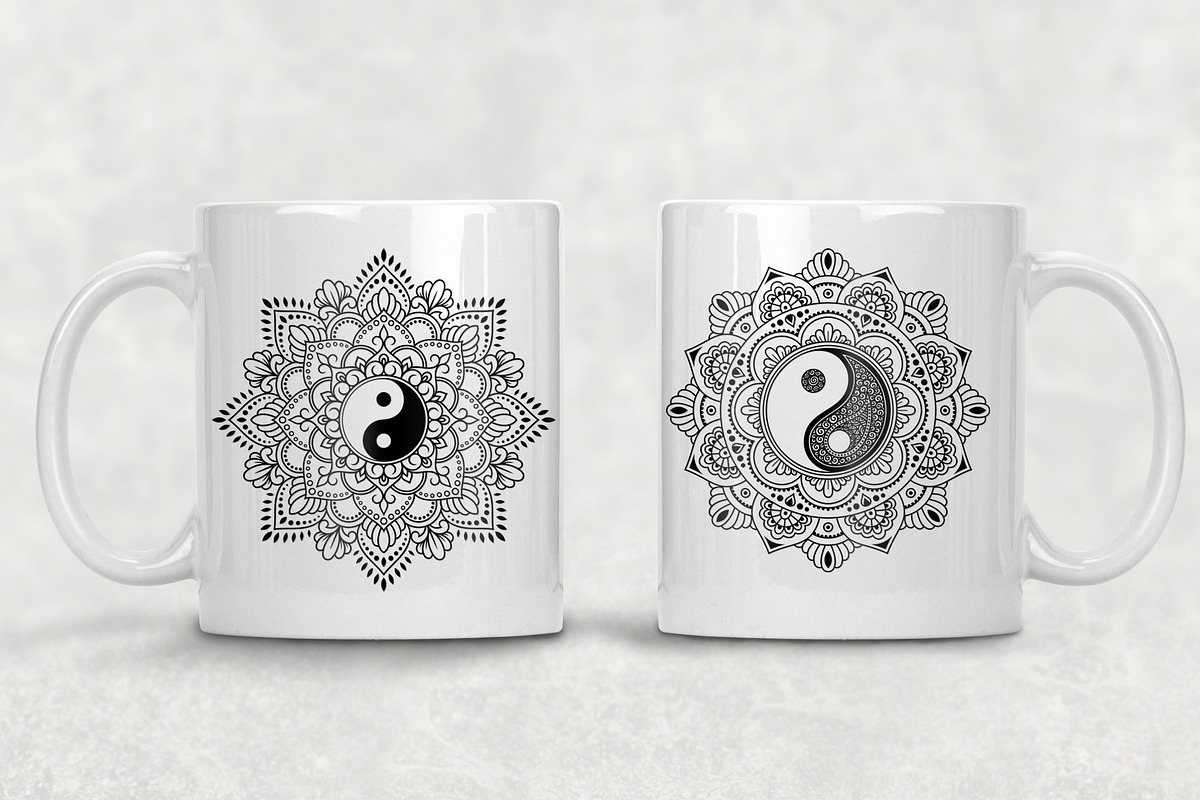 Yin-Yang Mandala, an Illustration by Katika Shop (Photo 2 of 3)