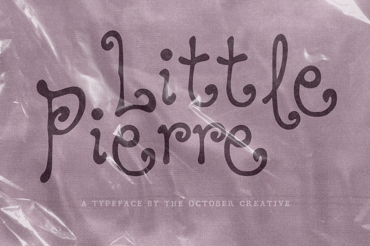 Little Pierre Curly Handwritten Font, a Handwritten Font by The October Creative (Photo 1 of 8)