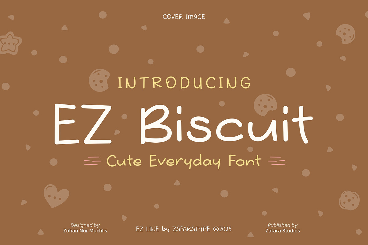 EZ Biscuit, a Handwritten Font by Zafara Studios (Photo 1 of 6)
