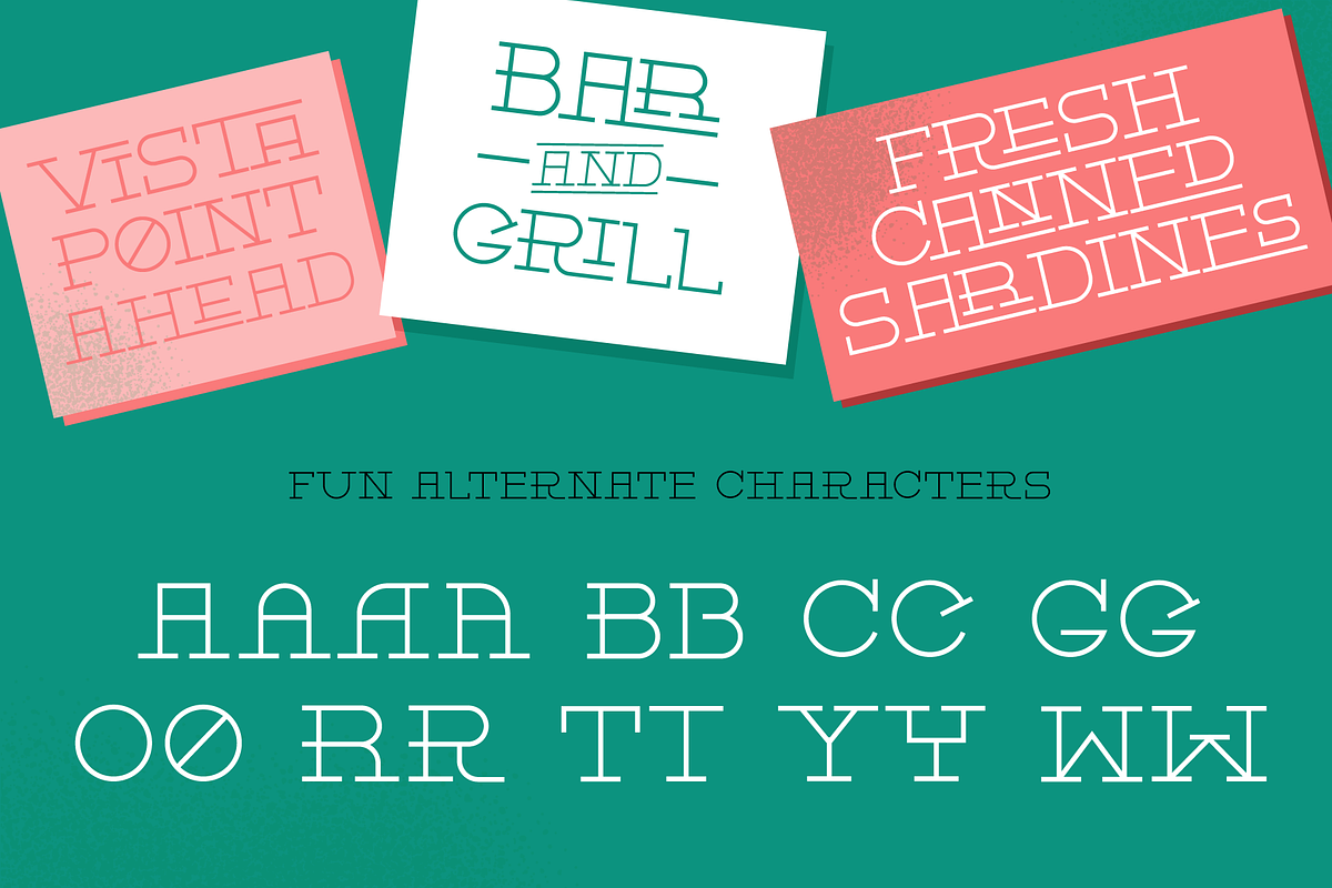 Cannery Row Slab Serif Display Font, a Slab Serif Font by Holt510 (Photo 9 of 11)
