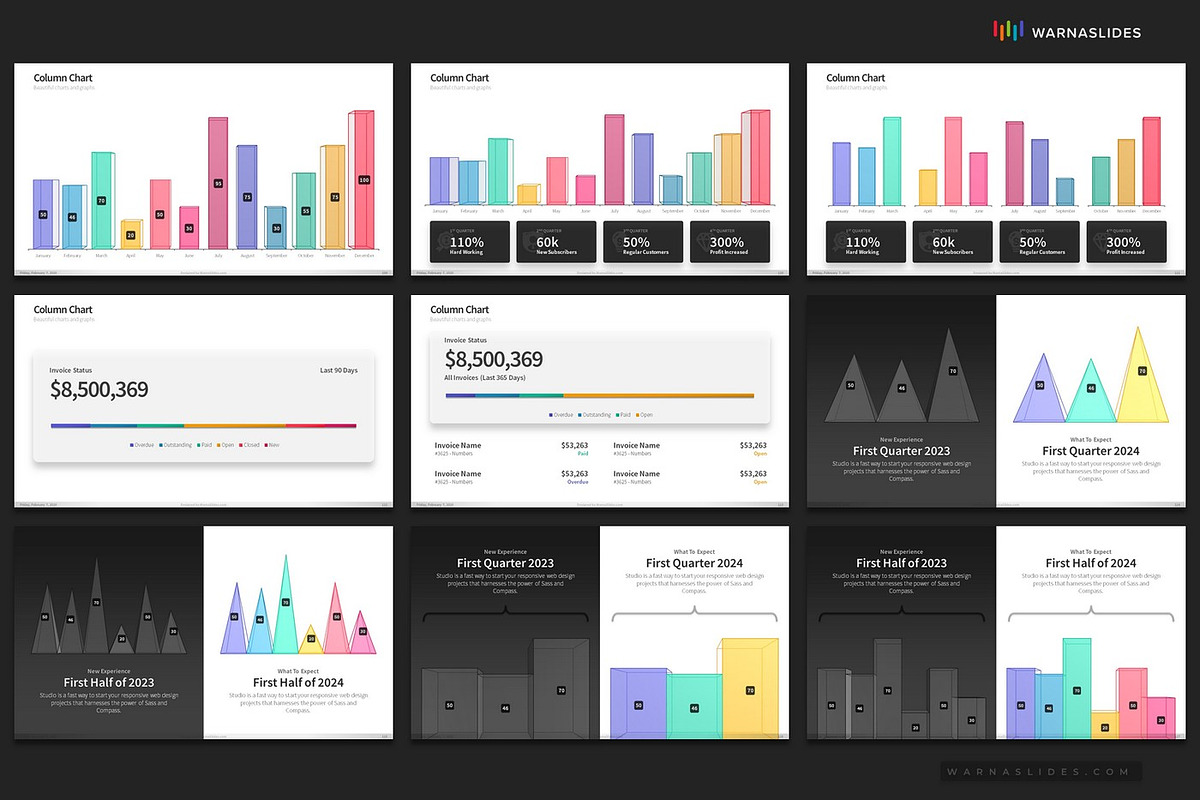 PowerPoint Charts & Graphs, a Presentation Template by Warna Works (Photo 17 of 40)
