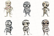 Minimalist Halloween Mummy Clipart, an Illustration by OK Design (Thumbnail 4 of 5)
