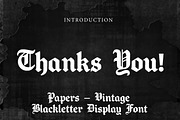 Papers, a Blackletter Font by Wow Magic (Thumbnail 4 of 4)