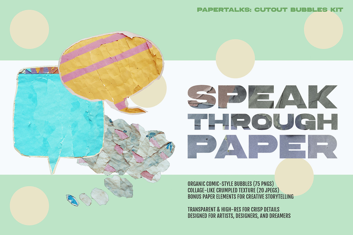 PaperTalks – 75 Speech Bubbles, an Object Graphic by Megan Aili Designs (Photo 3 of 10)