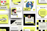 20 social media post design template, a Social Media Template by graphic bakers (Thumbnail 2 of 15)