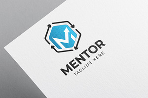 Mentor M Letter Logo