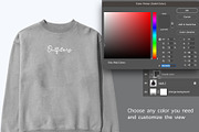 sweatshirt PSD Mockup Template, a Hoody Mockup by NH graphic (Thumbnail 4 of 4)