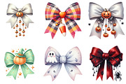 Halloween Coquette Bow Clipart, an Illustration by DreamArtGraphic (Thumbnail 3 of 5)