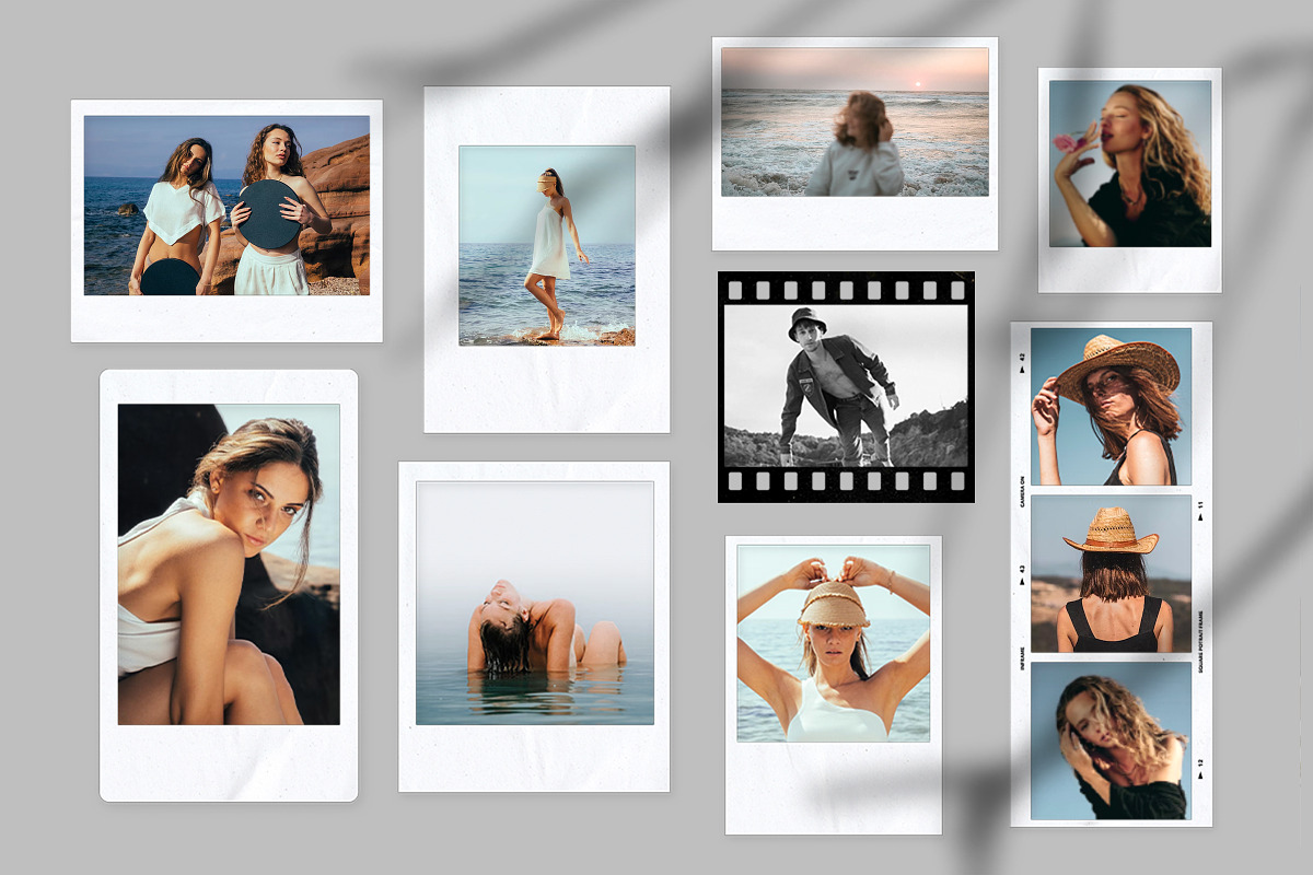 Polaroid Frames PNG Overlay, a Graphic by dailygraphic (Photo 1 of 2)