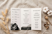 Modern Wedding Program Template, an Invitation Template by Arslan (Thumbnail 4 of 4)