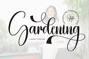 Gardening | Script Font, a Handwritten Font by Scratchones (Thumbnail 1 of 9)