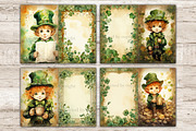Cute Leprechaun Junk Journal Pages, a Seasonal Illustration by GlamArtZhanna (Thumbnail 3 of 10)