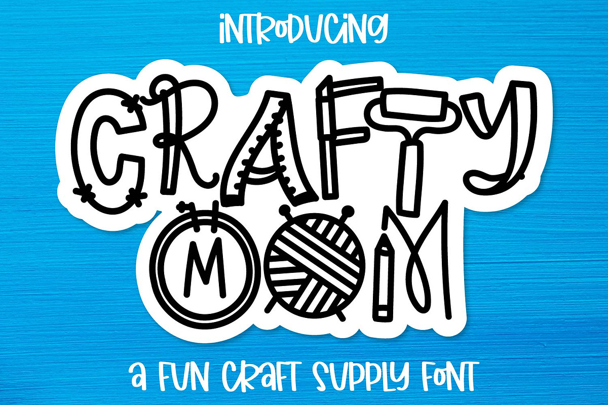 Crafty Mom - Craft Supply Font