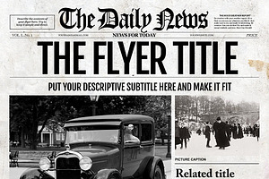 1 Page Newspaper Template .AI