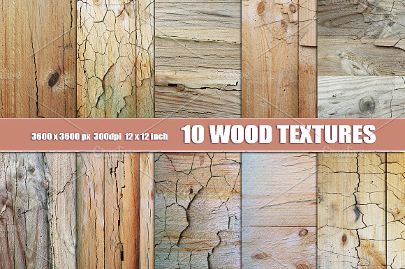 10 Painted Wood Backgriunds Shabby
