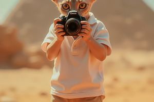 Sphynx cat of the Egyptian pyramid, an Animal Photo by TatsianaSalauyova