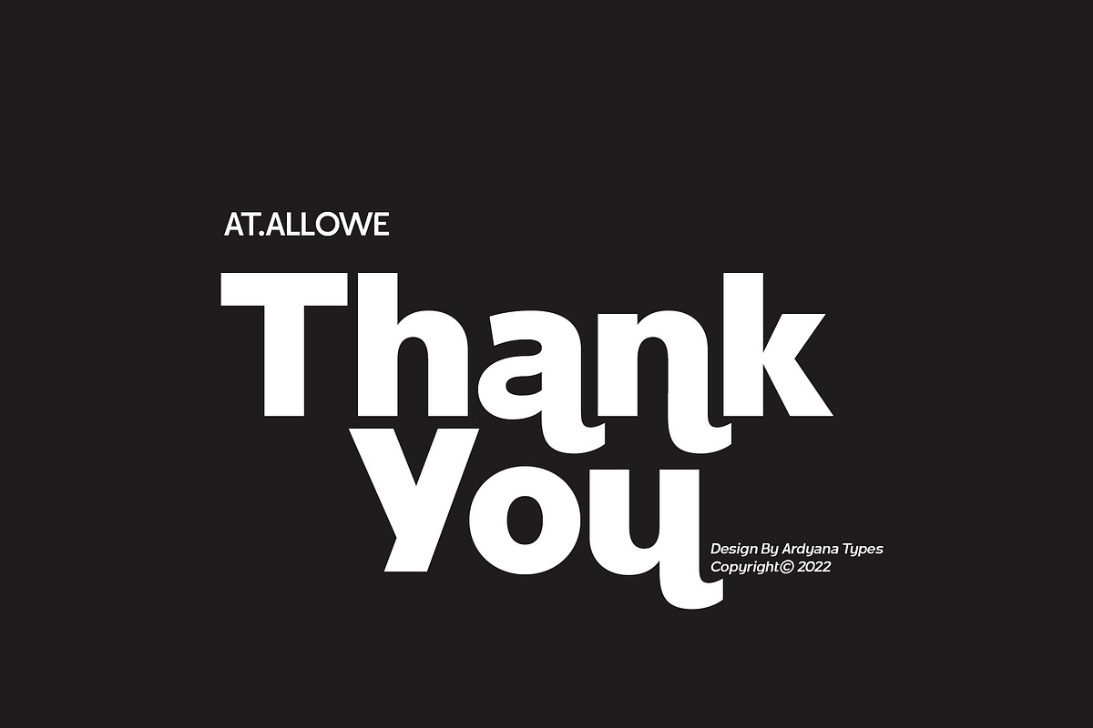 At. Allowe - Sans Serif Family, a Sans Serif Font by Ardyanatypes (Photo 12 of 12)