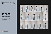 T-Shirt Mock-Up Set, a Shirt Mockup by Freeman Studio (Thumbnail 2 of 13)