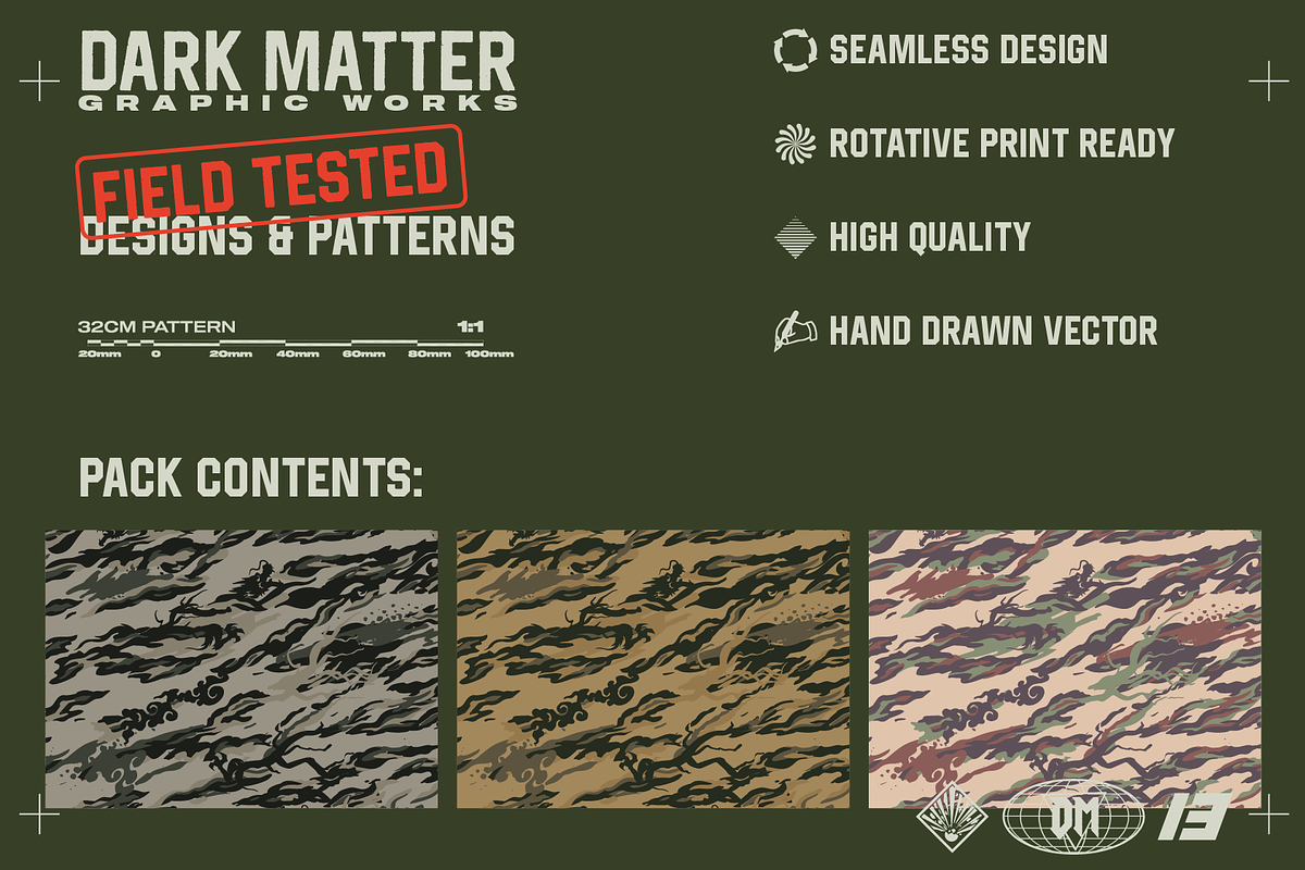 Dragon Forest Camo Seamless Pattern, a Pattern Graphic by darkmatter_graphicworks (Photo 3 of 3)