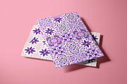 Purple Portuguese Azulejo Tiles Set4, a Pattern Graphic by ilonitta (Thumbnail 10 of 10)