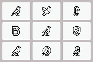 Bird Logo Design Concepts Collection, a Branding & Logo Template by Vectorium Studio