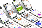 ALL 3D iPHONE MOCK-UP BUNDLE VOL-I3, an iPhone Mockup by Graphicsworld125 (Thumbnail 1 of 22)