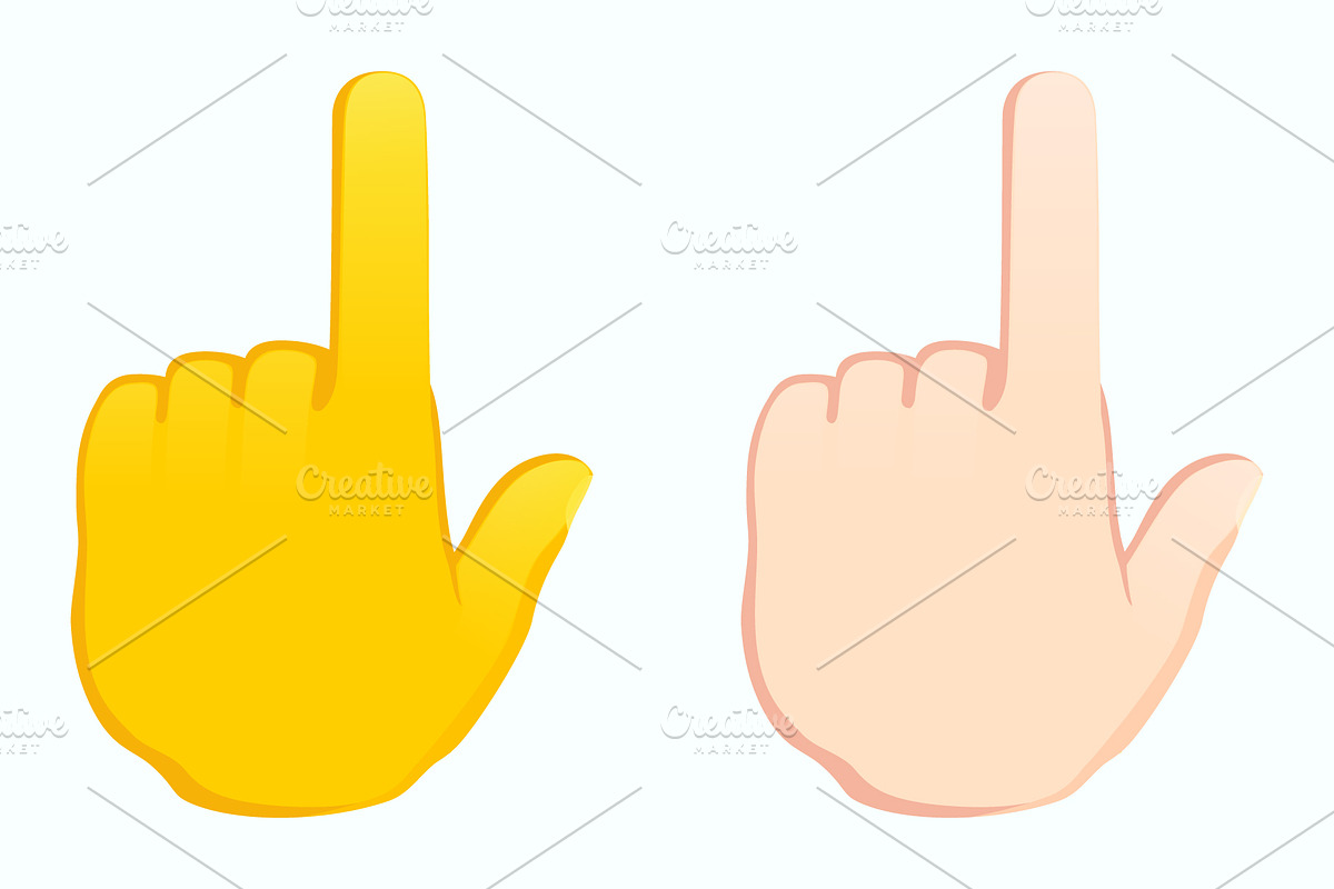 Backhand index pointing up icon, an Emoji Icon by Yayasya (Photo 2 of 3)