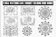 Floral  Bouquet Coloring Book, a Graphic by balal (Thumbnail 1 of 11)