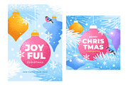 Christmas And New Year Templates Set, a Card Template by Vector beauty (Thumbnail 3 of 5)